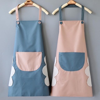 Anti fouling apron ผ้ากันเปื้อนคล้องคอเกาหลี ใช้สวมใส่ในการเข้าครัวทำอาหาร ป้องกันเสื้อผ้าเลอะ ซอส น้ำมัน ต่างๆ