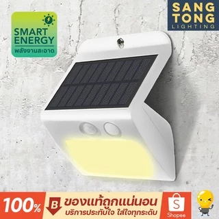 Lamptan ไฟผนัง Solar cell 3w โคมไฟพลังงานแสงอาทิตย์พร้อมเซ็นเซอร์จับความสว่างและความเคลื่อนไหว LUNAR
