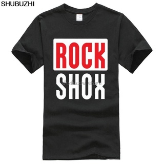 T-shirt  เสื้อยืดคอกลม แขนสั้น ผ้าฝ้าย 100% พิมพ์ลายภูเขา Rockshox Rock Shox sbz1111S-5XL