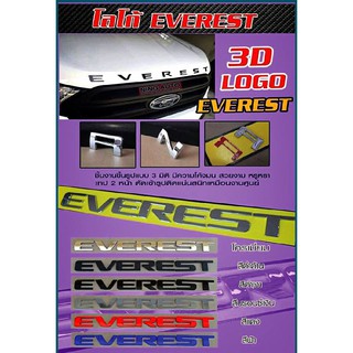 ตัวอักษรฝากระโปงหน้า EVEREST (งานนอก)