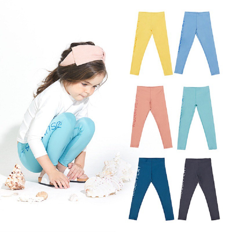 KIDSUMPLAY กางเกงเลกกิ้งว่ายน้ำขายาวกัน UV สำหรับเด็ก WATER LEGGINGS (CREORA)