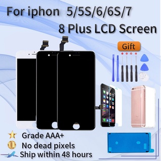 อะไหล่หน้าจอสัมผัส LCD AAA+ แบบเปลี่ยน สําหรับ 6 7 8 6S Plus 7 8 Plus 5 5S 5C 5se