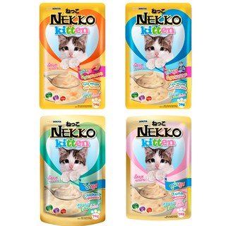 [ Nekko ลูกแมว ] เน็กโก๊ะ 70กรัม แพ็ค12ซอง**