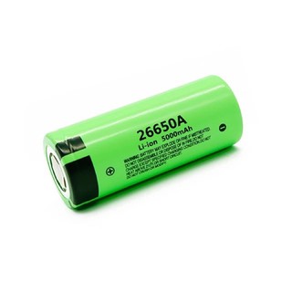 Battery model 26650 3.7V capacity 5000mAh ถ่านชาร์จ 26650 ความจุ 5,000 มิลิแอมป์