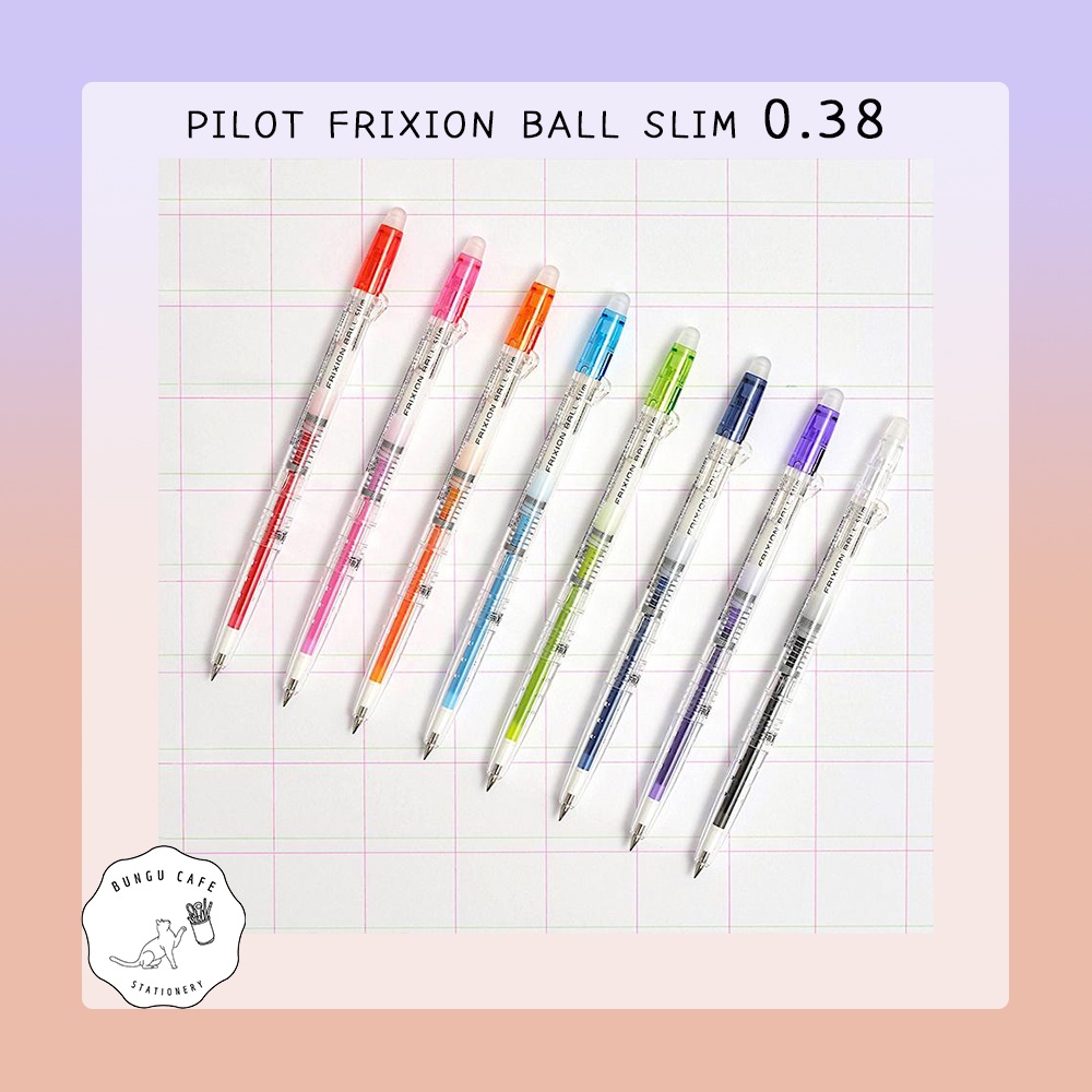 Pilot Frixion Frixion Ball 0.38 mm ปากกาเจลลบได้ (Body Clear)