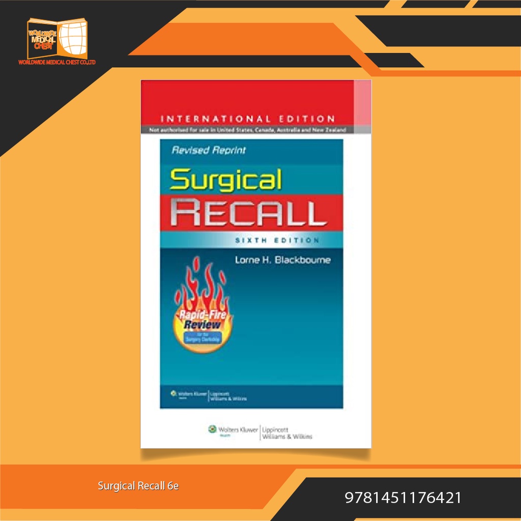 Surgical Recall 6th Edition Kindle Edition wmcbookstore ThaiPick