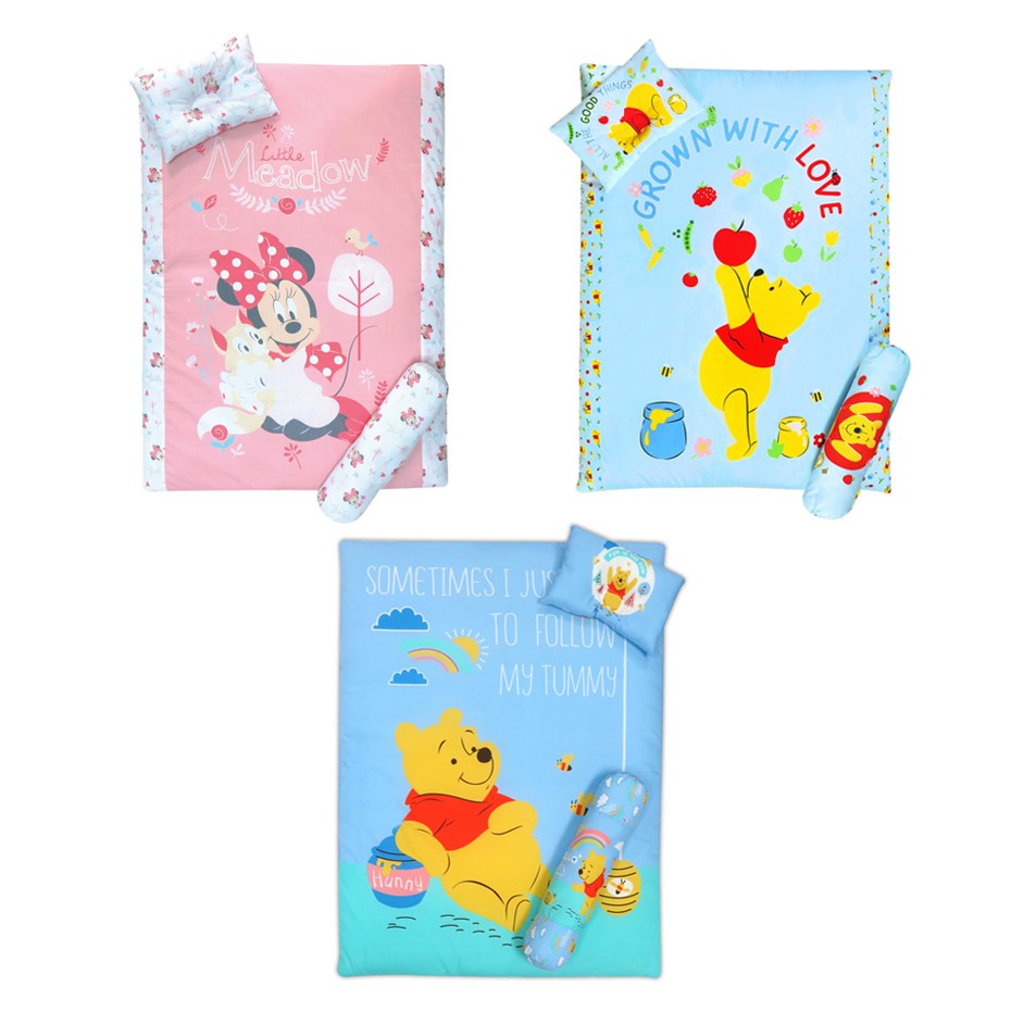 [3in1] Grace Kids ลายลิขสิทธิ์แท้ Disney ที่นอนปิคนิค Size L ขนาด 30x40 นิ้ว ที่นอน เด็ก อนุบาล