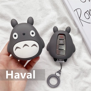 [พร้อมส่ง ] Haval  ปลอกกุญแจรถ for Haval H6 ORA R1 R2  ปลอกกุญแจซิลิโคนลาย My Neighbor Totoro Chinchilla ซองกุญแจรถ น่ารัก