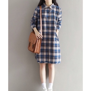 dress cotton x polyesterอก36 รอบแขนfreesize สะโพก40 ยาว40