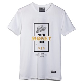 ผ้าฝ้าย 100%7th Street เสื้อยืด รุ่น JMY001S-3XL