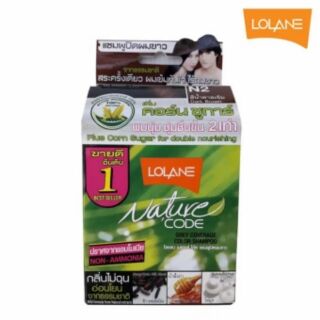 LOLANE โลแลน เนเจอร์ โค้ด คัลเลอร์ แชมพูปิดผมขาว สี N2 สีน้ำตาลเข้ม  