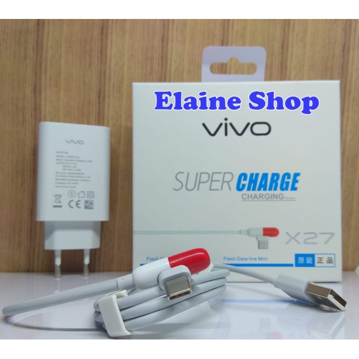 Vivo Super Charge V17 PRO Z1X Z5 X27 Type C USB iQOO SUPER เครื่องชาร์จดั้งเดิม