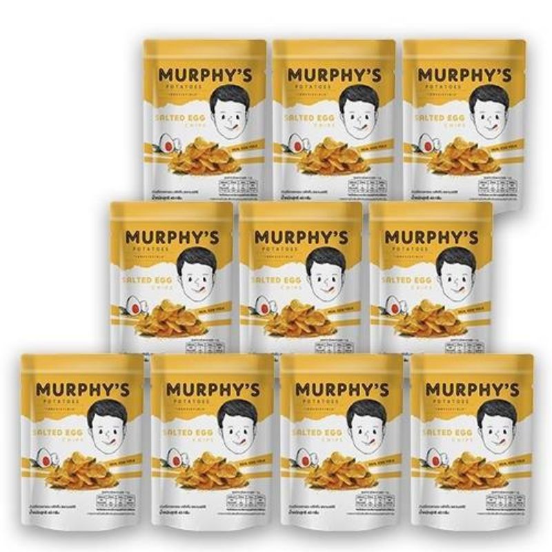 MURPHY'S_เซต10ถุง_มันฝรั่งทอดกรอบรสไข่เค็ม