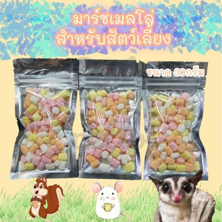 ขนมมาร์ชเมลโล่ สำหรับชูการ์ แฮมสเตอร์ และสัตวเลี้ยงอื่นๆ (10g)