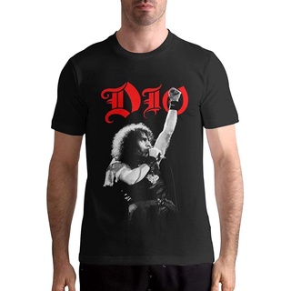 เสื้อยืดแขนสั้น ผ้าฝ้าย พิมพ์ลาย Dio Ronnie James Dio Holy Diver 3 มิติ สําหรับผู้ชาย