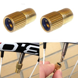 Sunei 2x Presta Valve Bicycle Schrader Adapter Converter Road Bike Cycle Pump Tube