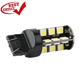 【Clearance】หลอดไฟ T20/7443 27 Smd Led แสงสีขาวสําหรับรถยนต์