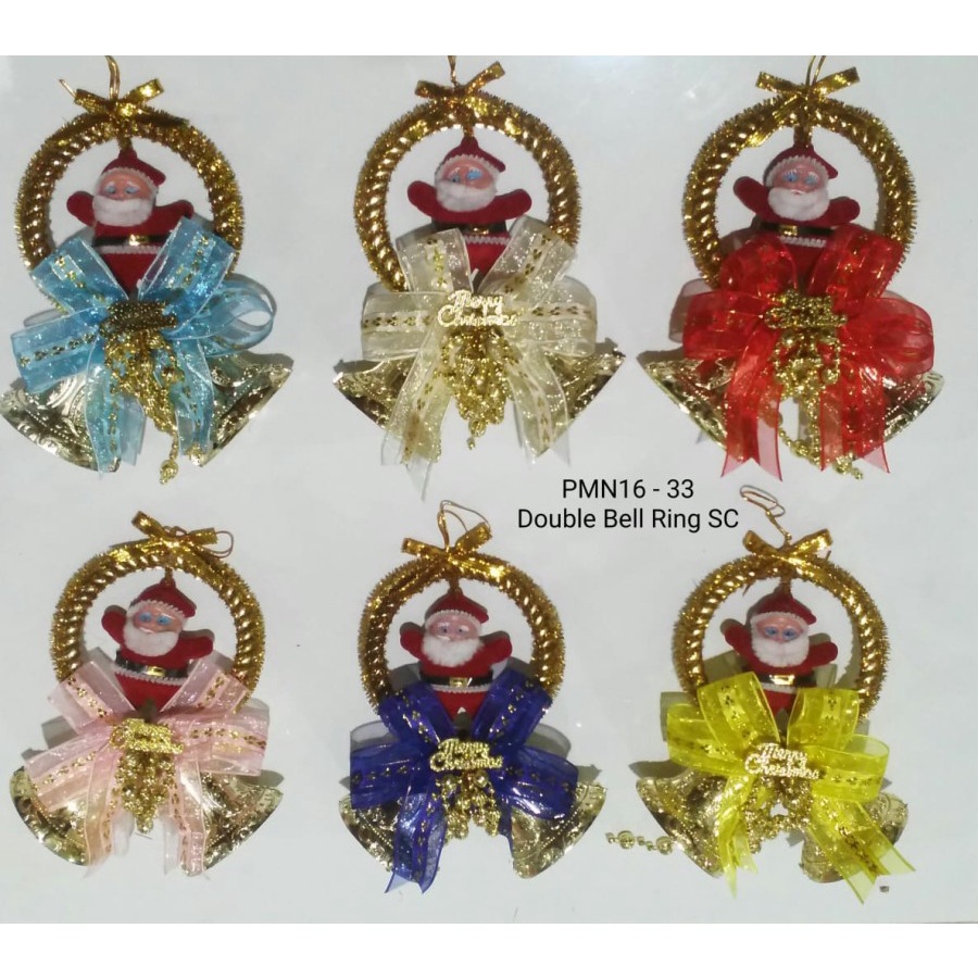 ของเล่นคริสต์มาส PMN 16-33 2 BELLS SC PURNAMA DJAYA FLOWERS SBY