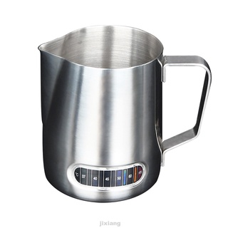 Coffee Bar Kitchen Stainless Steel Easy Clean With Thermometer Latte Art Espresso Steaming Milk Frothing Pitcher