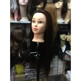 (เกรดดีราคาดี) หัวหุ่นฝึกทำผม (ตัดเรียนเกล้า 💇‍♀️ผมมวย 💆‍♀️ผมทนความร้อนได้) ราคาแค่ 359
