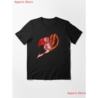 Appes Store แฟรี่เทล เสื้อยืดอนิเมะ Natsu Dragneel Fire - Fairy Tail Symbol - Light Colors Essential T-Shirt เสื้อยืดพิ