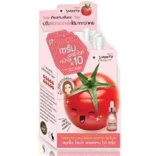 (6 ซอง) Smooto tomato collagen white serum 10 ml. สมูทโตะ คอลลาเจน ไวท์ เซรั่ม 10 มล.