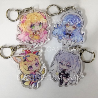 [พร้อมส่ง] พวงกุญแจ Hololive Vtuber Acrylic Keychain เป็น Fanmade Set B