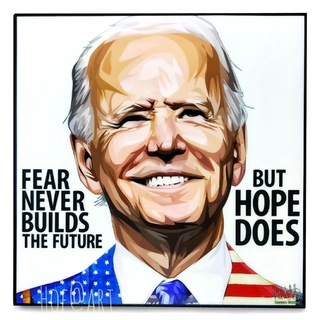 Joe Biden โจ ไบเดน ประธานาธิบดี สหรัฐอเมริกา​ USA อเมริกา รูปภาพ​ติด​ผนัง ​pop​ art กรอบรูป แต่งบ้าน ของขวัญ รูปภาพ