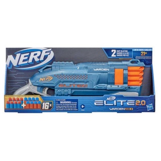 Nerf Elite 2.0 Warden DB-8 Blaster Gun, 16 Official Nerf Darts ปืนเนิร์ฟ