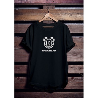 เสื้อยืดผ้าฝ้าย เสื้อยืด พิมพ์ลาย Radiohead BAND ROCK Distro สําหรับผู้ชาย และผู้หญิง