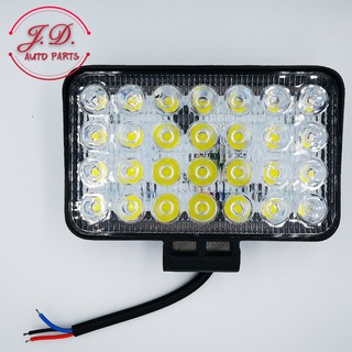 ไฟสปอตไลต์ 84W LED  เหลี่ยม 7" 28 เม็ด  ไฟตัดหมอก มอเตอร์ไซต์ ATV ออฟโรด ไฟ DC12V~DC80V ไฟสีขาว