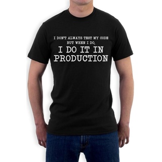 เสื้อยืดราคาถูกสุดๆเสื้อยืด ผ้าฝ้าย พิมพ์ลายโปรแกรมเมอร์ Int Always Test My Code Coder Geek Idea สไตล์ฮิปฮอป สําหรับผู้