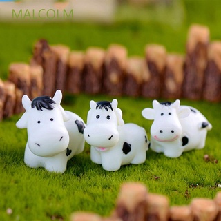 Malcolm อุปกรณ์เสริมฟิกเกอร์ Milch Cow Milch Diy สําหรับตกแต่งสวนขนาดเล็ก