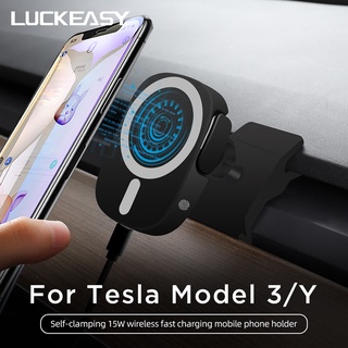 Tesla อุปกรณ์เสริมFor Tesla Model 3 Model Y Dashboard GS Stand Navigation bracket 15W fast charging mobile hone Holder m