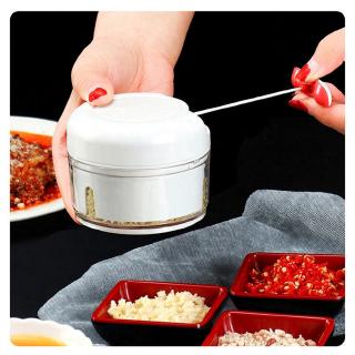 ที่สับกระเทียม สับพริก หั่นละเอียด เครื่องแกง ไม่ใช้มอเตอร์ แค่ดึงเชือกmini food chopper เครื่องปั่นจิ๋ว บด สับ ละเอียด