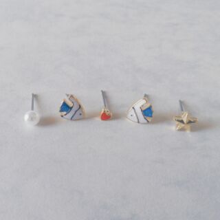 Angelfish earrings set