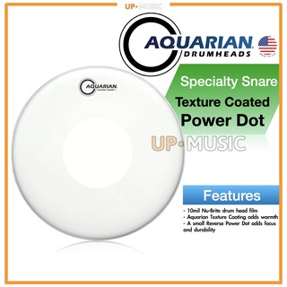 🥁หนังกลอง Texture Coated with Power Dot by Aquarian USA💯