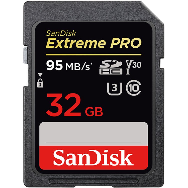 SanDisk Extreme Pro SD Card 32GB ความเร็ว อ่าน 95MB/s เขียน 90MB/s (SDSDXXG-032G-GN4IN)