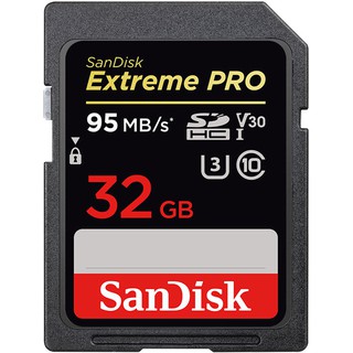 SanDisk Extreme Pro SD Card 32GB ความเร็ว อ่าน 95MB/s เขียน 90MB/s (SDSDXXG-032G-GN4IN)