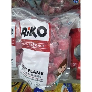 แอลกอฮอล์แข็ง แอลกอฮอล์ก้อน แอลกอฮอล์หม้อไฟ ตรา ริโกะ (RIKO) ไม่เป็นอันตรายต่อสุขภาพ ไร้กลิ่น ไร้ควัน ไร้เขม่า (50 ก้อน)