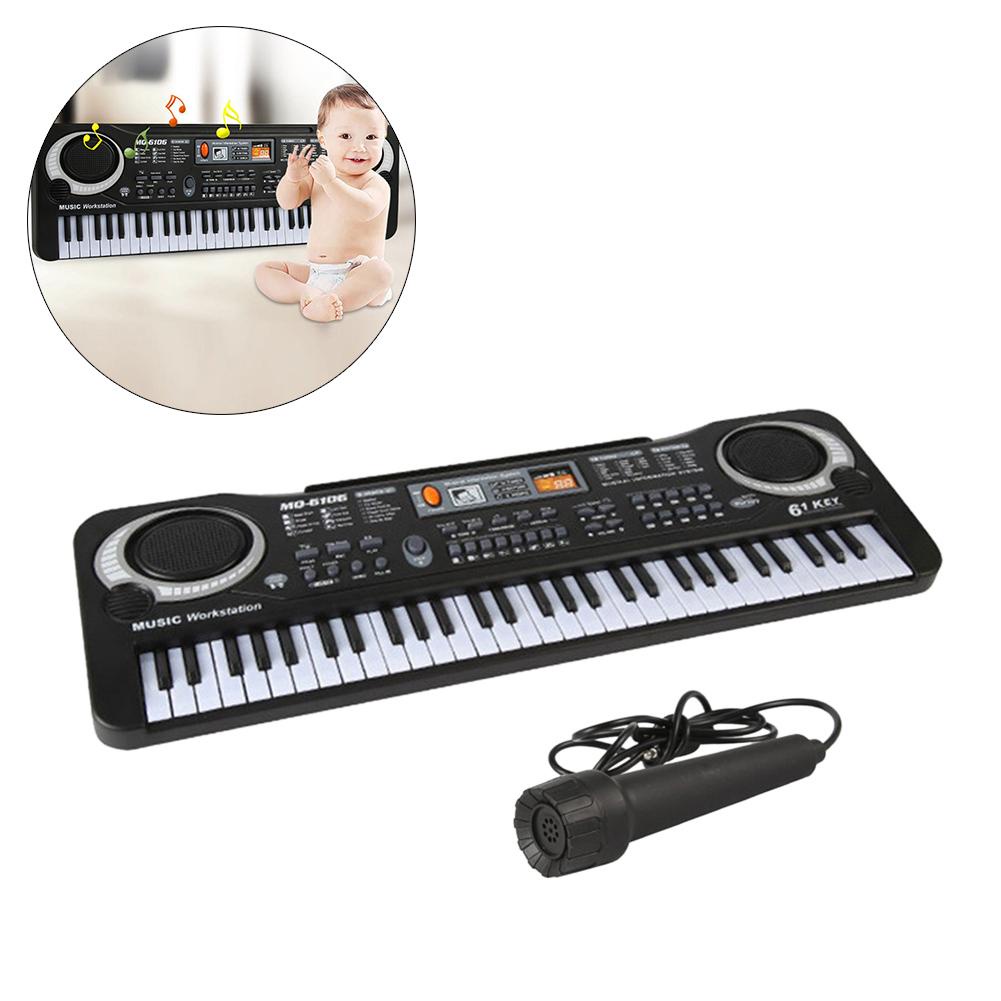BChildren39s 61-key Keyboard With Microphone Simulation Toy Musical ...