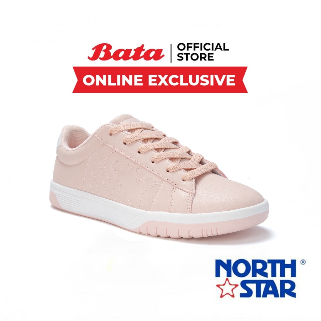 Bata (Online Exclusive) บาจา ยี่ห้อ North Star รองเท้าผ้าใบแฟ่ชั่น แบบผูกเชือก สำหรับผู้หญิง รุ่น Adesina สีชมพู 5205015