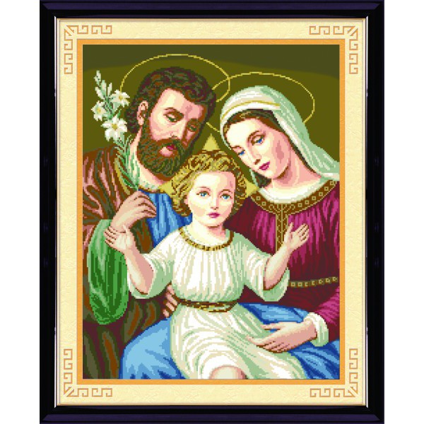 ABC 3D ภาพวาดเพชร Holy Family 6185 (CUSTOMER SELF-ATTACHED) ขนาด: 55X68CM