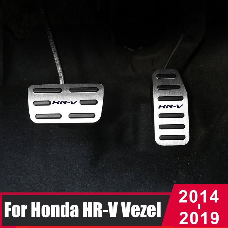 อุปกรณ์เสริมแผ่นเหยียบเบรคเชื้อเพลิงอะลูมิเนียมสําหรับ Honda HR-V HRV 2014-2016 2017 2018 2019 2020
