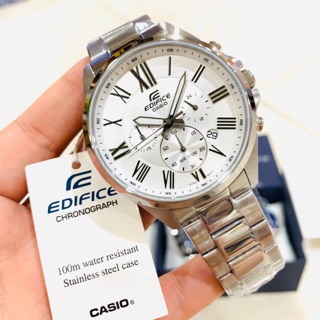 นาฬิกา EDIFICE ของแท้ รับประกันศูนย์ รุ่น EFV-500D-7 นาฬิกาสำหรับคุณผู้ชายวัยทำงาน เรียบ หรู ดูดี 6 เข็ม 6 วงตัวเลขโรมัน