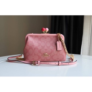 Brand : COACH NORA KISSLOCK CROSSBODY IN SIGNATURE CANVAS