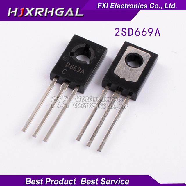 10PCS 2SD669A 2SD669 D669A D669 TO-126 Triod ใหม่
