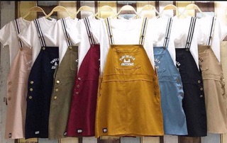 ชุดเอี๊ยมกระโปรง แถมเสื้อตัวใน