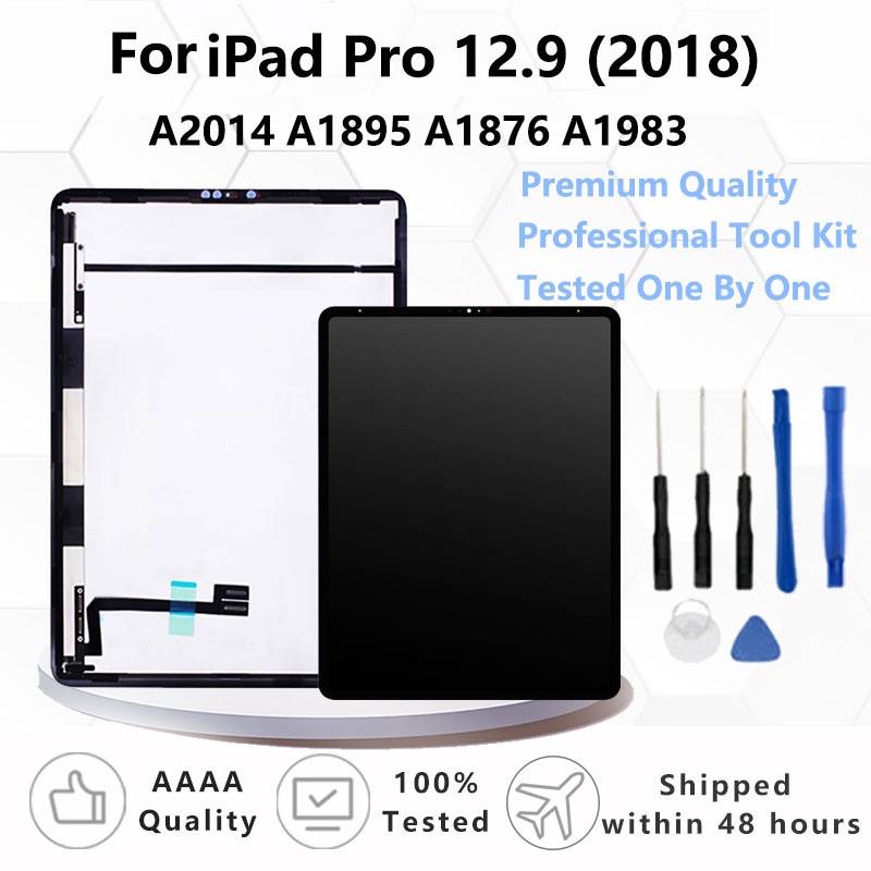 ใหม่ LCD สําหรับ iPad Pro 3 12.9 "3rd Gen 2018 A1895 A1983 A2014 A1876 จอแสดงผล LCD Touch Screen Dig