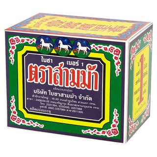 สามม้า ใบชา เบอร์ 1 ขนาด 80 กรัม